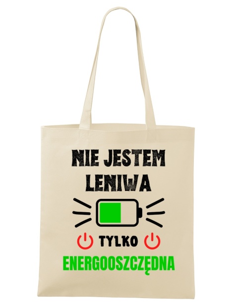 Shopperka "Nie jestem leniwa tylko energooszczędna"