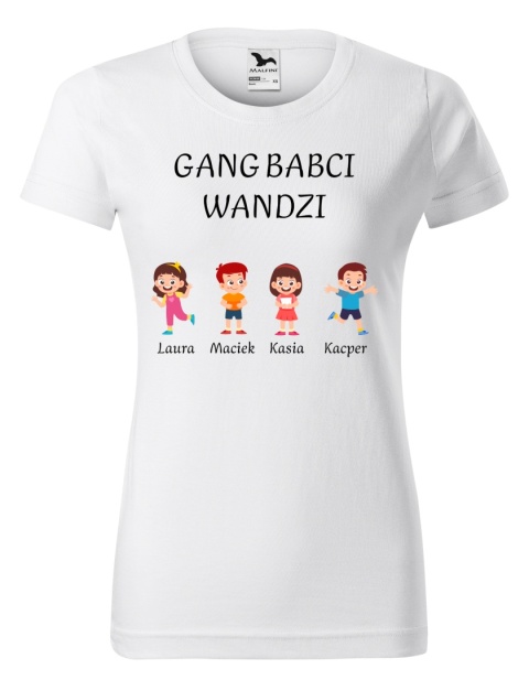 Dzień Babci - Koszulka dla babci - GANG BABCI (personalizacja)