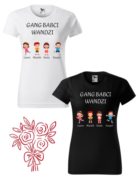 Dzień Babci - Koszulka dla babci - GANG BABCI (personalizacja)