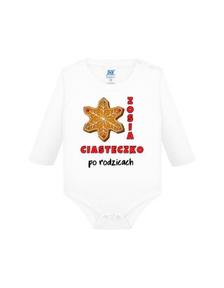 Święta - Bodziak dziecięcy - "(imię) ciasteczko po rodzicach"