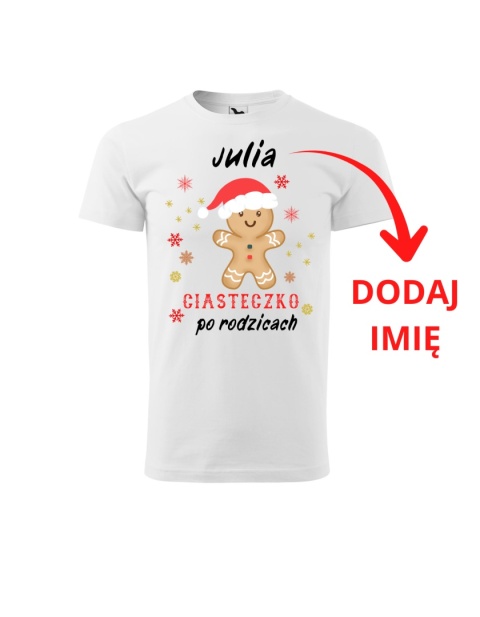 Święta - Koszulka dziecięca - Ciasteczko po rodzicach (+imię)
