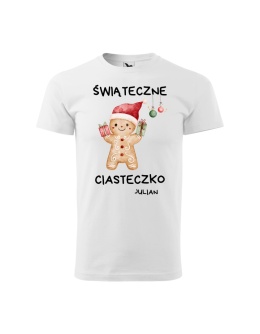 Święta - Koszulka dziecięca - Świąteczne ciasteczko (+imię) - chłopiec