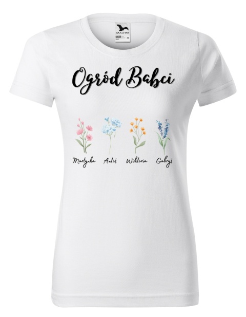Dzień Babci - Koszulka dla babci - Ogród babci (personalizacja)