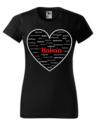 Dzień Babci - Koszulka dla babci - BABCIA serduszko