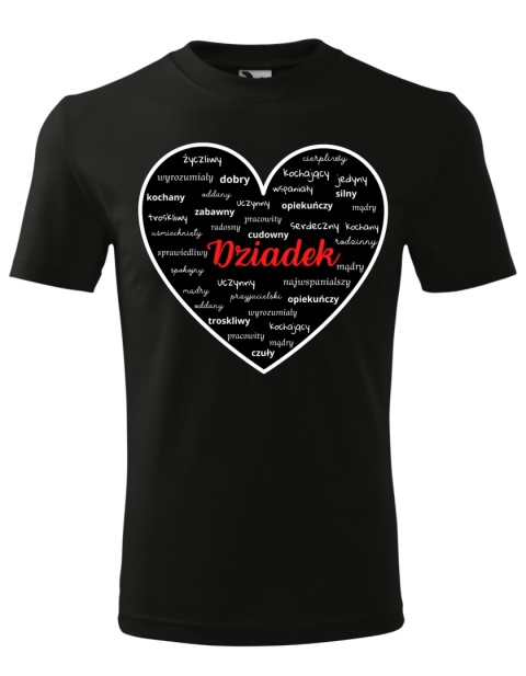 Dzień Dziadka - Koszulka dla dziadka - DZIADEK serduszko