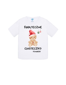Święta - Koszulka dla bobaska - Świąteczne ciasteczko (+imię)