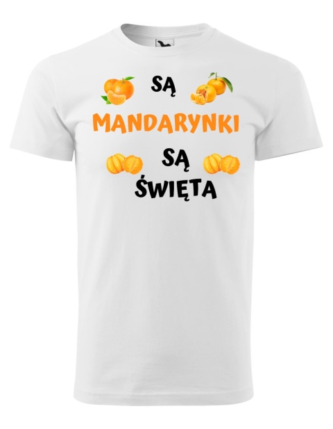 Święta - Koszulka męska świąteczna - "Są mandarynki, są święta"