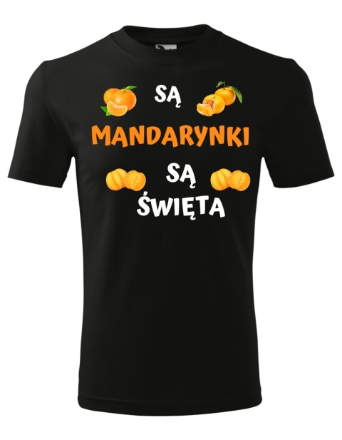 Święta - Koszulka męska świąteczna - "Są mandarynki, są święta"